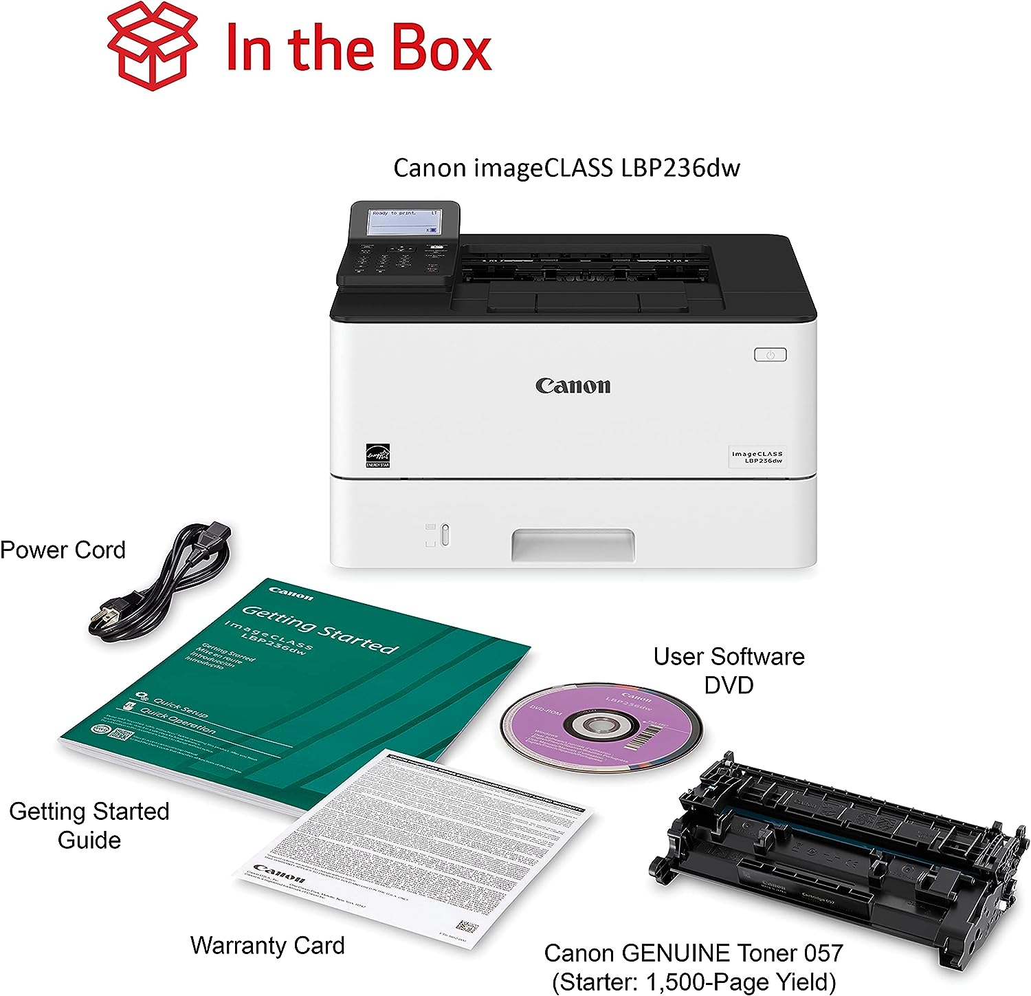 Canon imageCLASS LBP236dw - Wireless, Duplex, Mobile-Ready Laser Printer