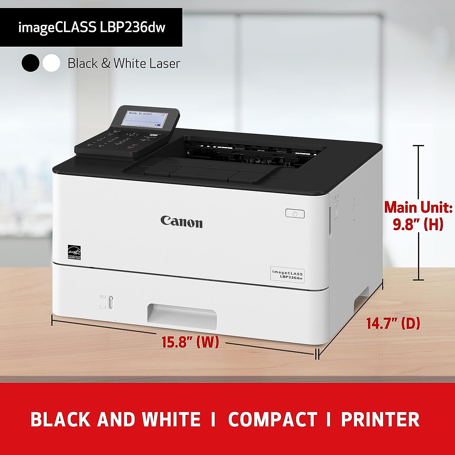 Canon imageCLASS LBP236dw - Wireless, Duplex, Mobile-Ready Laser Printer