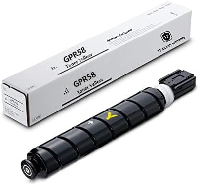 1 Pack GPR58 GPR-58 Toner Cartridge Yellow Compatible for Canon ImageRunner Advance C356iF C256iF C256 C356 DX C257 C357 Printers